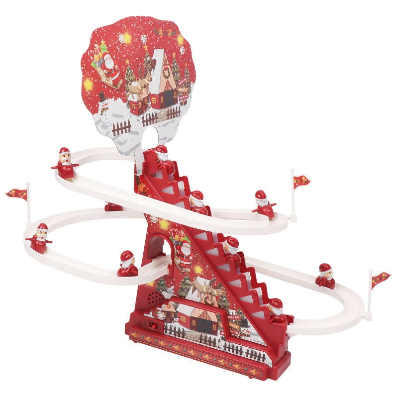 Popular Cross-border Christmas Rail Car Multifunctional Slide Children's Early Education Enlightenment Story Machine Amazon Toys