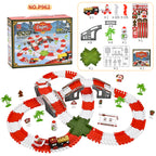 Cross-border hot seller: amazon christmas electric train set - kids' diy assembly educational toy gift, wholesale for export