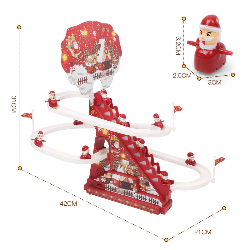 Popular Cross-border Christmas Rail Car Multifunctional Slide Children's Early Education Enlightenment Story Machine Amazon Toys