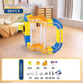 Cross-border children's DIY magnetic building block rail car toys Electric anti-gravity rail car Assembled magnetic rail car 5