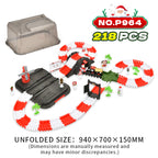 Cross-border hot seller: amazon christmas electric train set - kids' diy assembly educational toy gift, wholesale for export