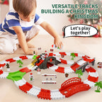 Cross-border hot seller: amazon christmas electric train set - kids' diy assembly educational toy gift, wholesale for export