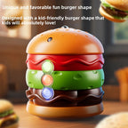 Children's luminous spinning gyro toy burger flash music gyro boys and girls puzzle kindergarten small gift