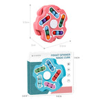 Cross-border children's finger gyro rotating Rubik's cube toy Amazon special-shaped magic bean double-sided playable decompression artifact