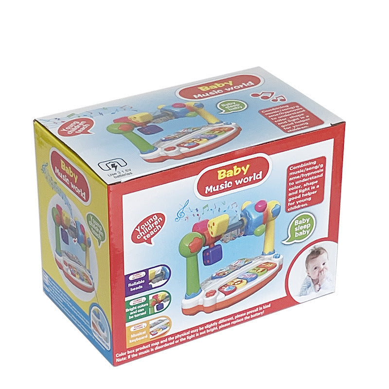 Infants and toddlers 0-3 multifunctional electronic organ Whack-a-Mole baby educational enlightenment lighting music stories early education toys