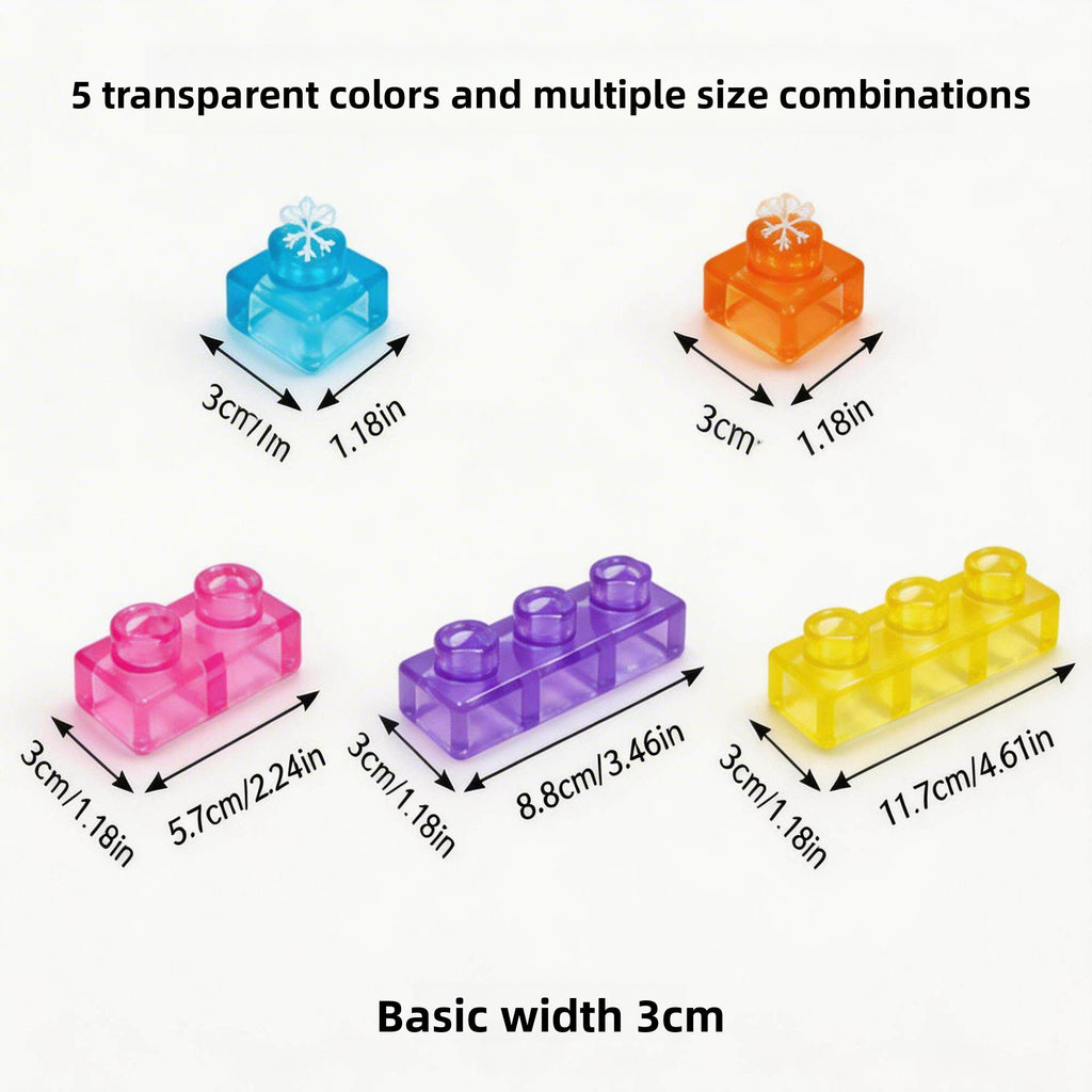 Cross-border jelly building blocks sensory soft building kids educational soft plastic decompression pinch building blocks