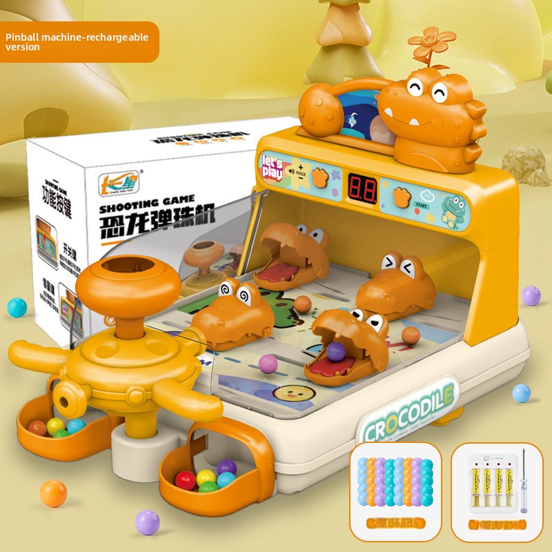 Smart forest shooting game console - educational desktop arcade toy with target practice, scoring, sound & light effects, and interstellar adventure shooting station