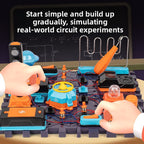 Cross-border hot-selling aerospace circuit building block physical circuit assembly children's science experiment set science and education toy gift