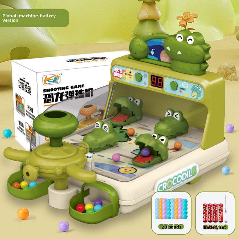 Smart forest shooting game console - educational desktop arcade toy with target practice, scoring, sound & light effects, and interstellar adventure shooting station