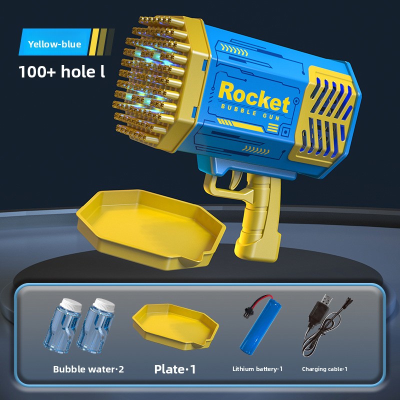 Explosive bubble machine, automatic small steel cannon, Gatlin bubble gun, night market stall manufacturer wholesale blowing bubbles