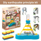 Smart forest experiment kit: geology, earthquake alarm model, steam building blocks, educational toy
