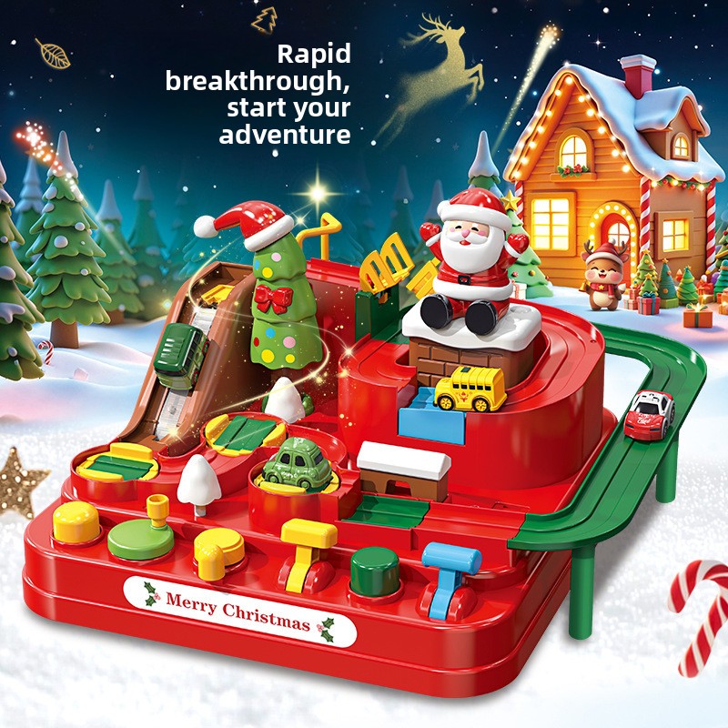 Themed train adventure: inertia-powered fun for kids - puzzle track car toy for boys and girls