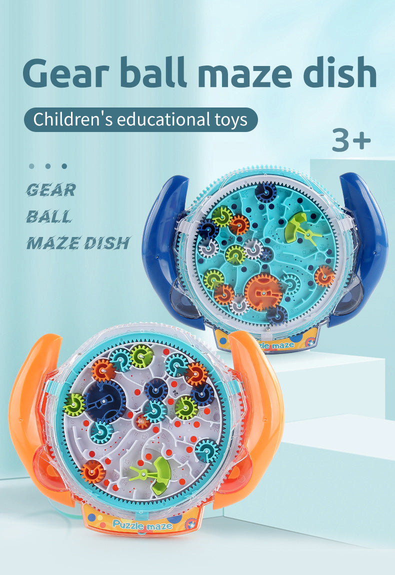 Factory direct children's handle gear maze disk toy - palm-sized balancing ball educational & stress-relief maze toy