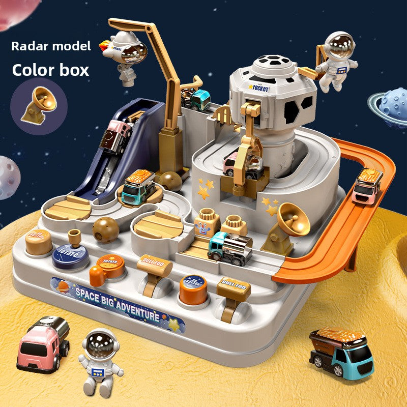 Themed train adventure: inertia-powered fun for kids - puzzle track car toy for boys and girls