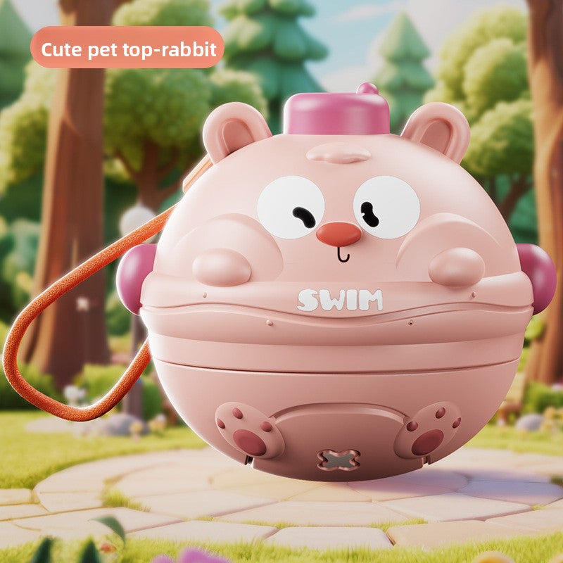 Children's gyro toys press, rotate, collide, turn around, play parent-child interactive toys, desktop battle games, kindergarten