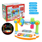 Infants and toddlers 0-3 multifunctional electronic organ Whack-a-Mole baby educational enlightenment lighting music stories early education toys