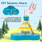 Smart forest experiment kit: geology, earthquake alarm model, steam building blocks, educational toy