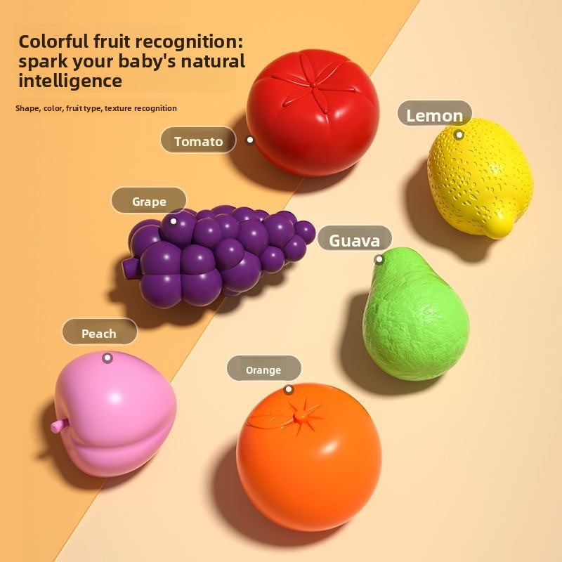 Fruit Rainbow Sessele Toys Shape Color Cognition Hand Movement Training Infant Early Education Enlightenment Toys