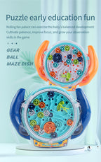 Factory direct children's handle gear maze disk toy - palm-sized balancing ball educational & stress-relief maze toy