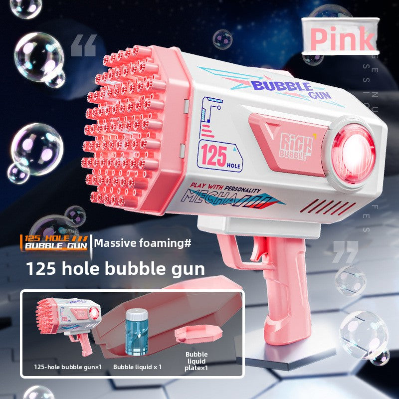 Explosive bubble machine, automatic small steel cannon, Gatlin bubble gun, night market stall manufacturer wholesale blowing bubbles