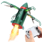 Cross-border explosion Dongfeng 5C missile light spray remote control drone four-axis hovering aircraft boy toy