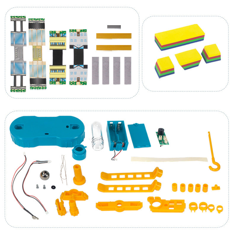 Smart forest experiment kit: geology, earthquake alarm model, steam building blocks, educational toy