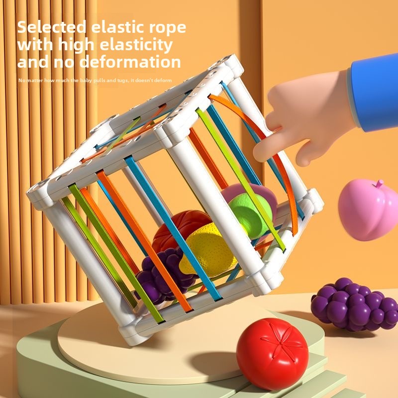 Fruit Rainbow Sessele Toys Shape Color Cognition Hand Movement Training Infant Early Education Enlightenment Toys