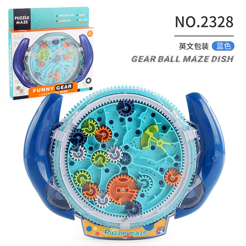 Factory direct children's handle gear maze disk toy - palm-sized balancing ball educational & stress-relief maze toy
