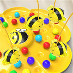 Cross-border Internet celebrity Bee Magnetic Fishing Toys Children's Puzzle Color Cognition Parent-child Interactive Table Game Plate