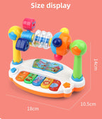 Infants and toddlers 0-3 multifunctional electronic organ Whack-a-Mole baby educational enlightenment lighting music stories early education toys