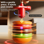 Children's luminous spinning gyro toy burger flash music gyro boys and girls puzzle kindergarten small gift