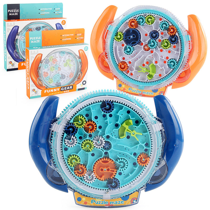 Factory direct children's handle gear maze disk toy - palm-sized balancing ball educational & stress-relief maze toy