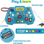 Cross-border children's early education busy machine switch socket LED light Montessori analog circuit busy board toy wholesale