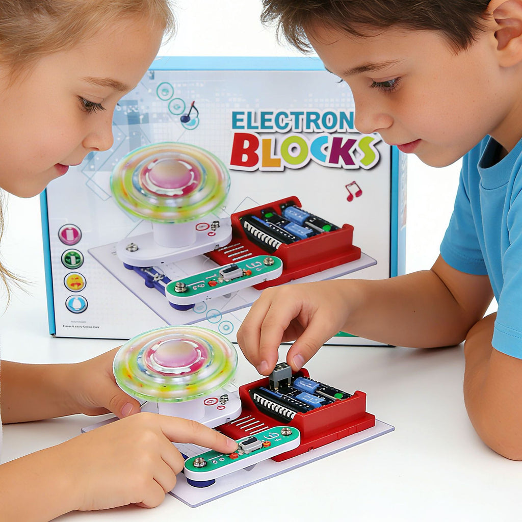 Cross-border stem electronic building blocks science experiment toys, electrical teaching aids, science and technology miniature kits, children's educational toys