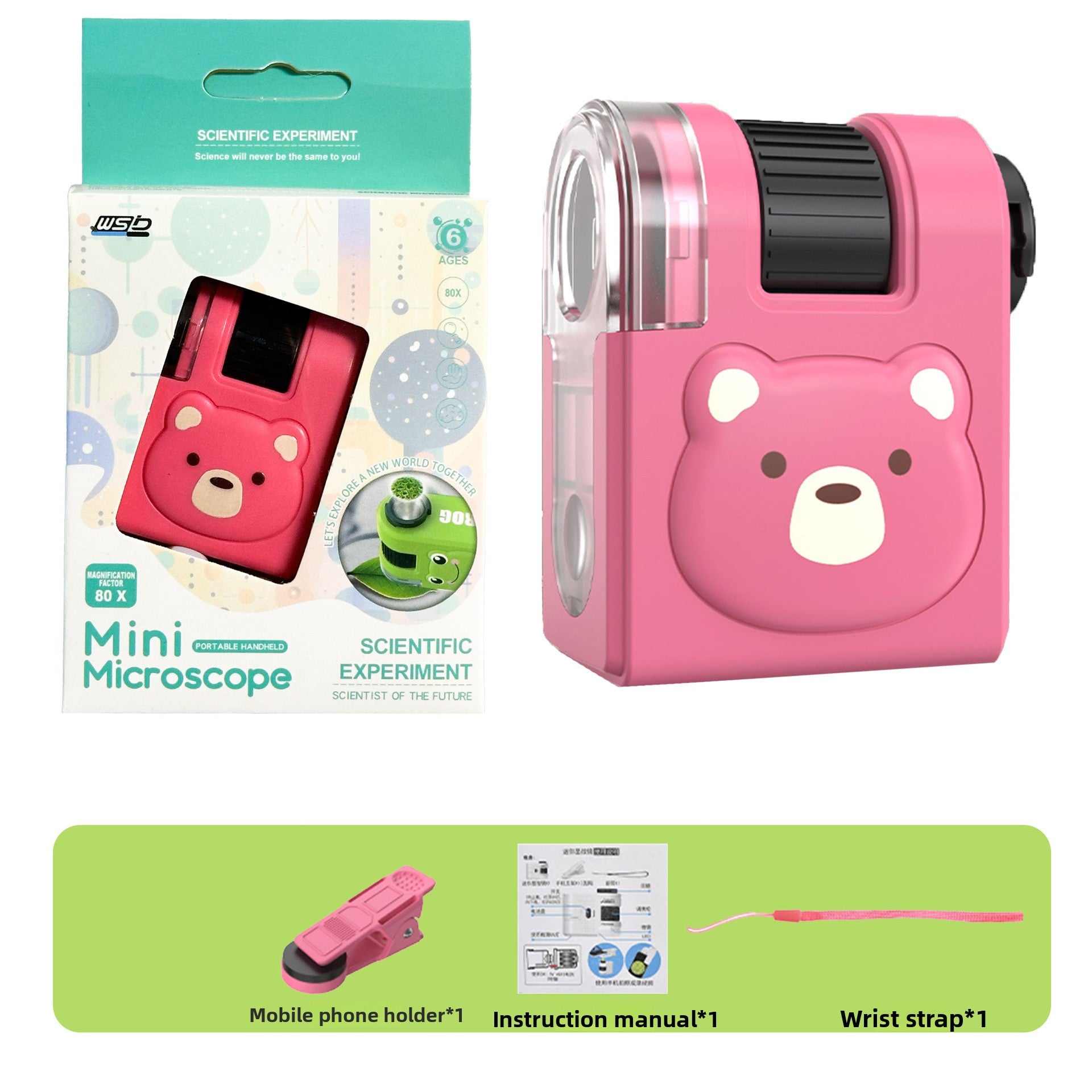 Kids' exploration tools: science experiment educational toys for elementary and middle school students - outdoor exploration uv light & outdoor microscope