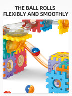 Cross-border 3d creative pipe rolling ball building block set - 3d track maze - children's focus & concentration toy building blocks