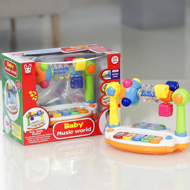 Infants and toddlers 0-3 multifunctional electronic organ Whack-a-Mole baby educational enlightenment lighting music stories early education toys