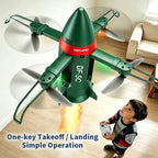 Cross-border explosion Dongfeng 5C missile light spray remote control drone four-axis hovering aircraft boy toy