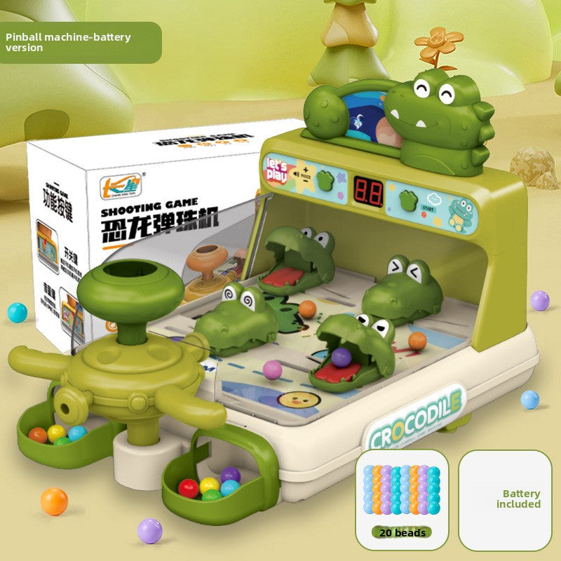 Smart forest shooting game console - educational desktop arcade toy with target practice, scoring, sound & light effects, and interstellar adventure shooting station