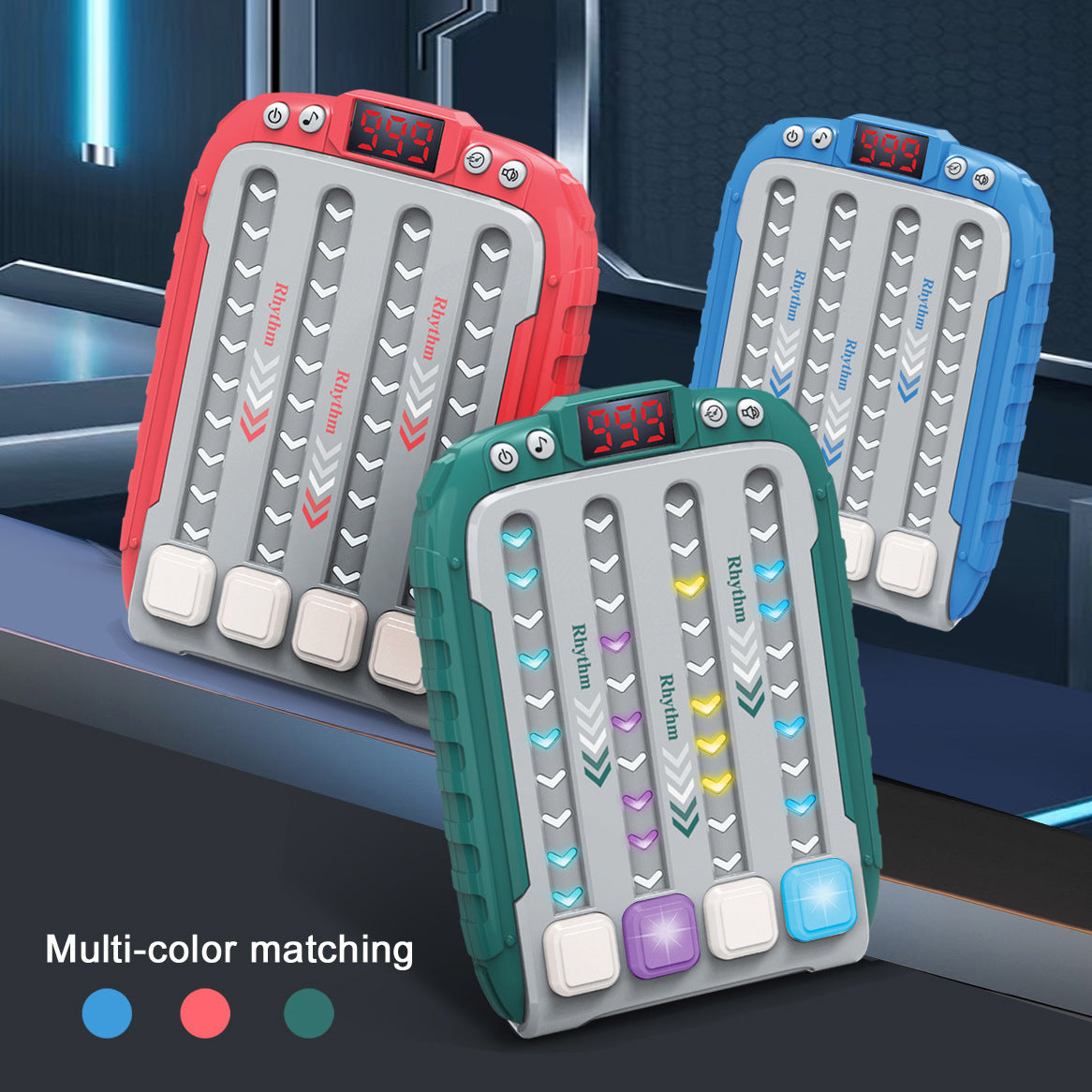 Rhythm Master Push Game Console Puzzle Dance Game Console Clear Level Unzip Multiplayer Battle Children's Music Toys
