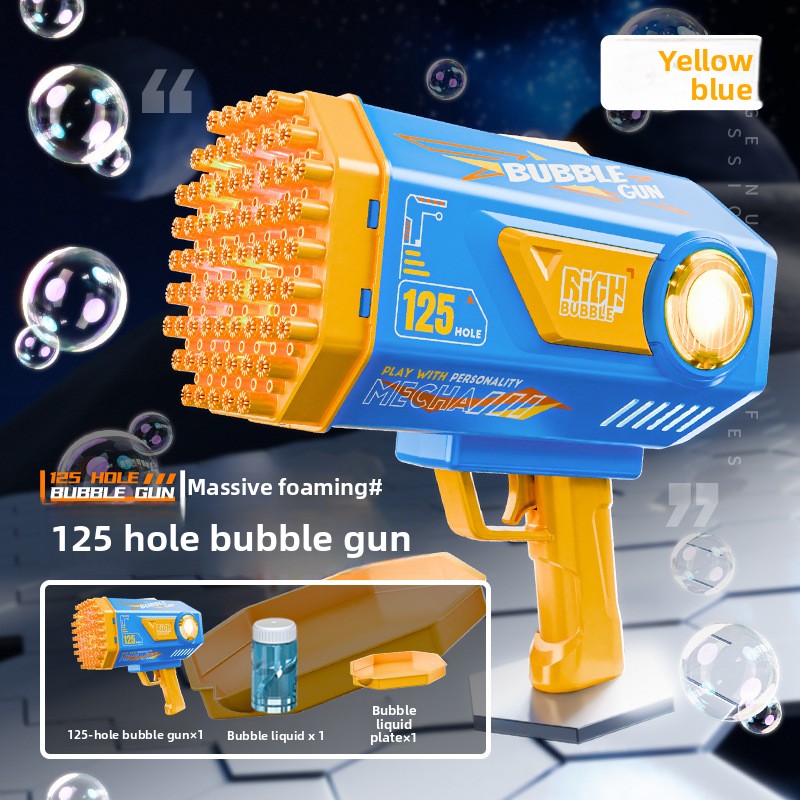 Explosive bubble machine, automatic small steel cannon, Gatlin bubble gun, night market stall manufacturer wholesale blowing bubbles