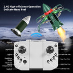 Cross-border explosion Dongfeng 5C missile light spray remote control drone four-axis hovering aircraft boy toy