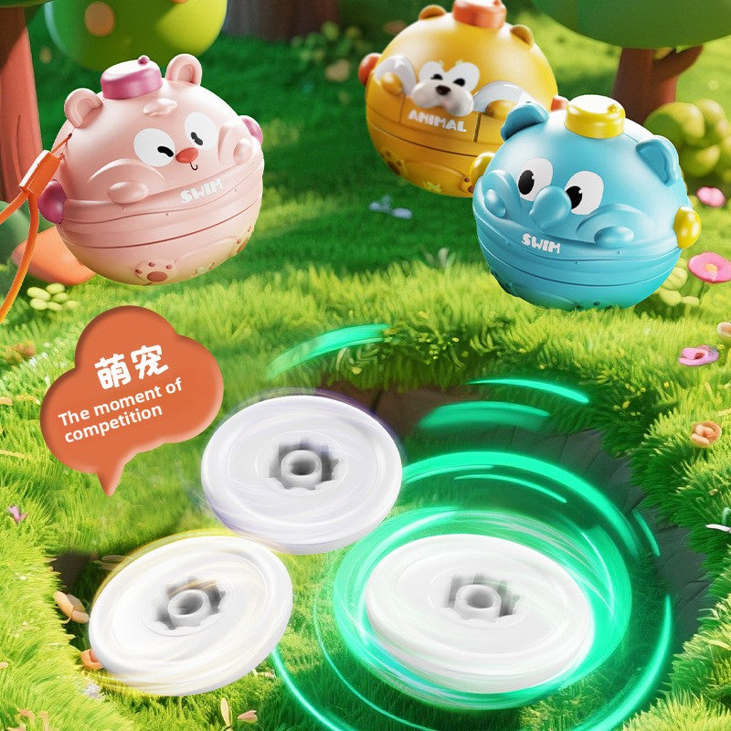 Children's gyro toys press, rotate, collide, turn around, play parent-child interactive toys, desktop battle games, kindergarten