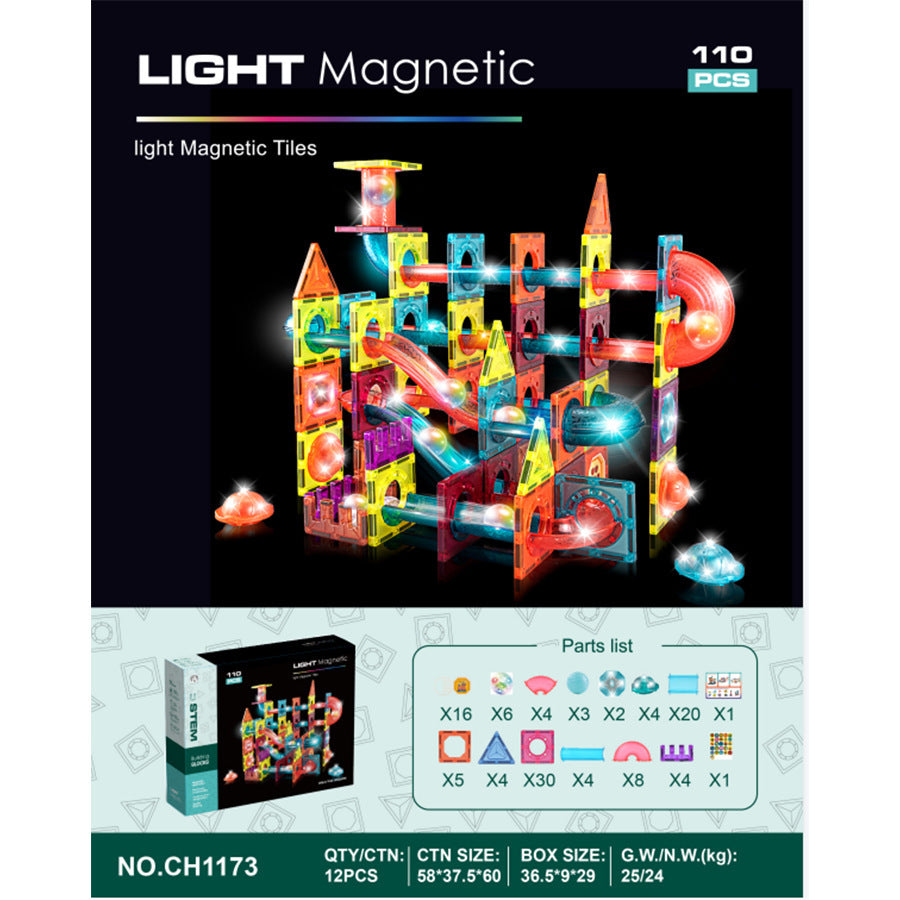 Popular cross-border puzzle assembly magnetic building block construction thinking children's toys assembly DIY set educational gift