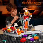 Cross-border hot-selling electronic circuit assembly building block car to send children birthday gifts educational toys training institutions