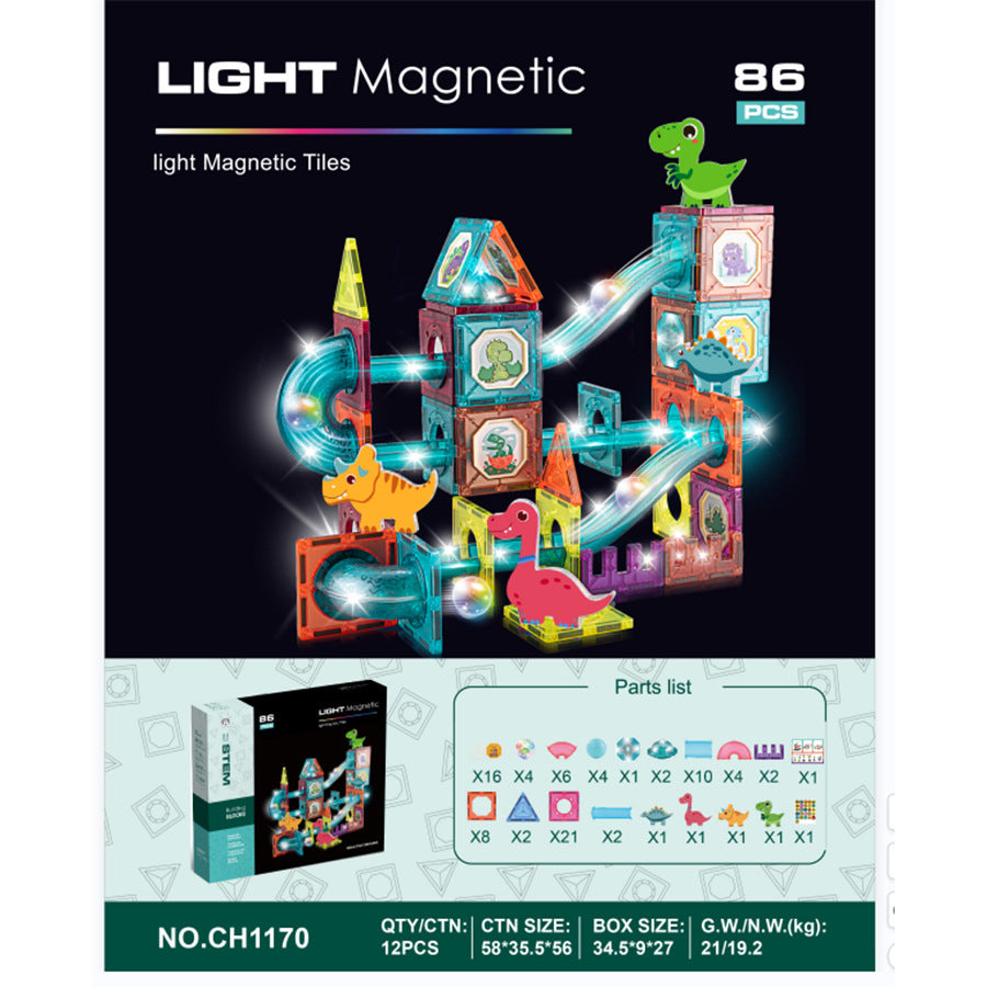 Popular cross-border puzzle assembly magnetic building block construction thinking children's toys assembly DIY set educational gift