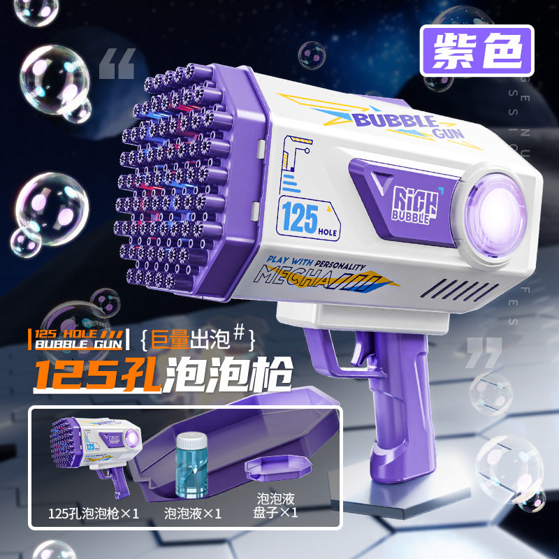 Explosive bubble machine, automatic small steel cannon, Gatlin bubble gun, night market stall manufacturer wholesale blowing bubbles