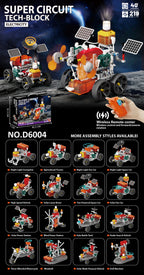 Cross-border hot-selling electronic circuit assembly building block car to send children birthday gifts educational toys training institutions