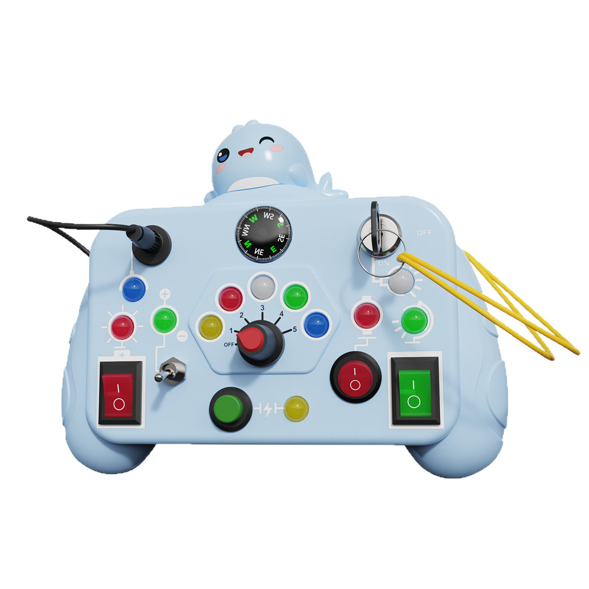 Cross-border children's early education busy machine switch socket LED light Montessori analog circuit busy board toy wholesale