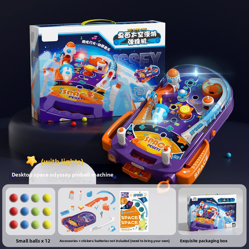 Smart forest shooting game console - educational desktop arcade toy with target practice, scoring, sound & light effects, and interstellar adventure shooting station